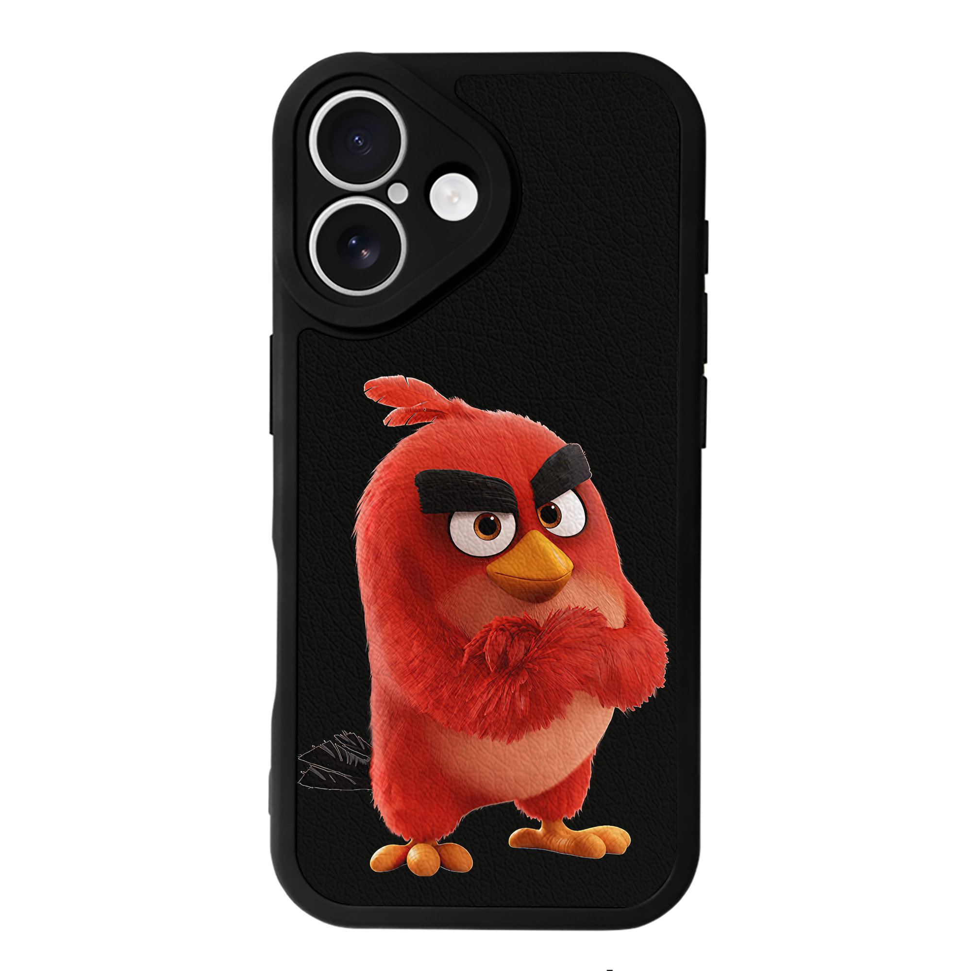 （画像用） Angry Birds アングリーバード 【iPhone 16シリーズ対応】シリコンスマホケース（レザー調） 材質：シリコン